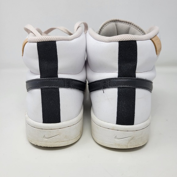 Nike Court Royale 2 Mid White Black Mens 10.5 CQ9179-100 Sneaker - Picture 4 of 11